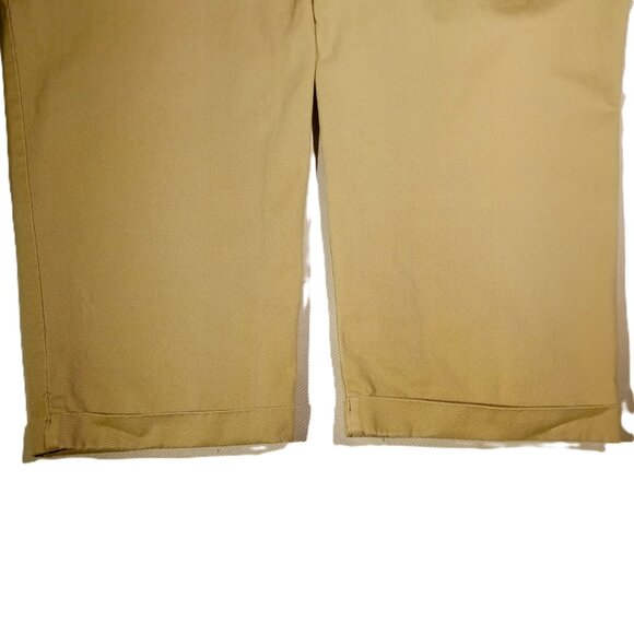 TOMMY HILFIGER Vintage Khakis  Men's 32 x 29  Tan  Pleated  Preppy  Cuffed  Y2K - Picture 11 of 11